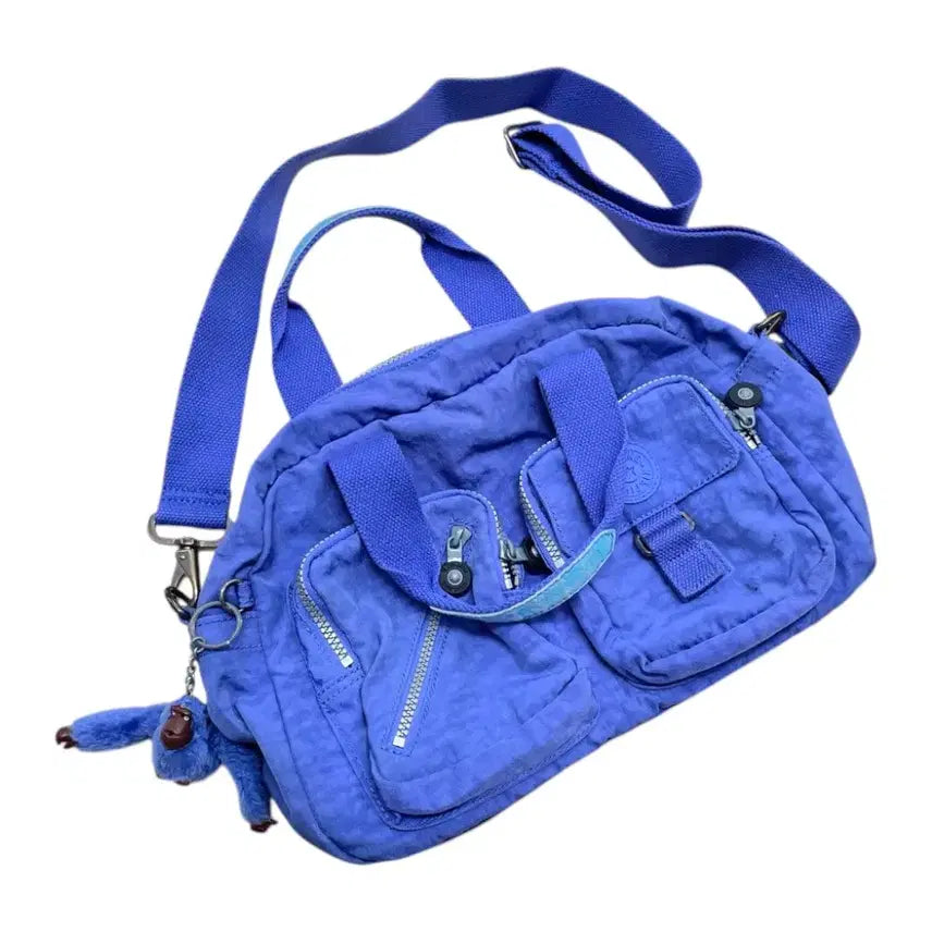 [BUNJANG] Kipling Defea Two-Way Tote Bag & Crossbody Bag (Purple Blue) / 키플링 Kipling 퍼플블루 데페아 토트 크로스백 투웨이백