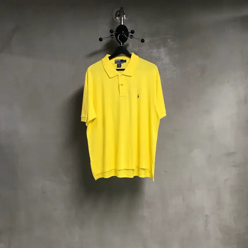 [BUNJANG] Polo Ralph Lauren PK Short Sleeve Polo Shirt Yellow M / 폴로 랄프로렌 PK 반팔 카라티 옐로 M