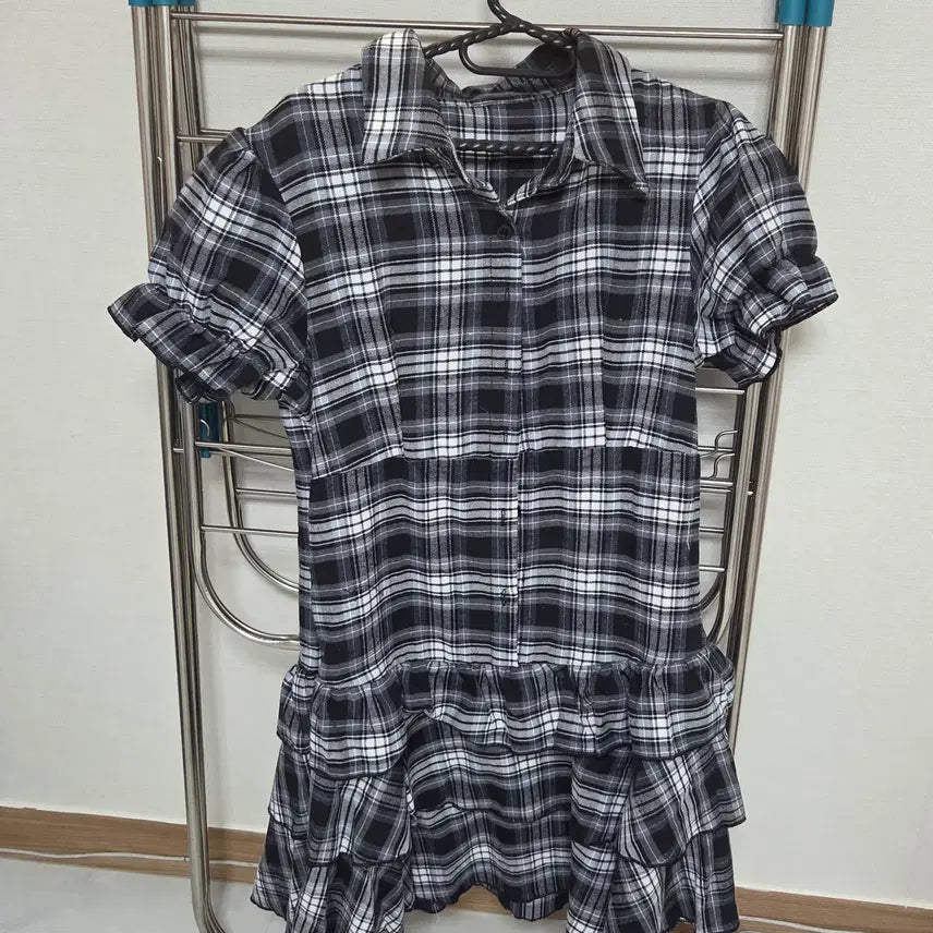 [BUNJANG] Checkered Short Mini Dress / 체크 숏 미니 원피스 에이블리 교환 교신