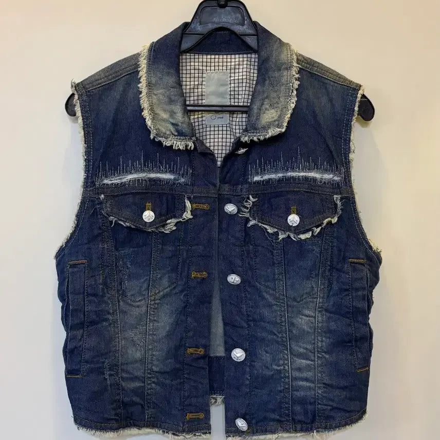 [BUNJANG] O!Oi Denim Vest Size 55 / 오즈세컨 데님조끼 55