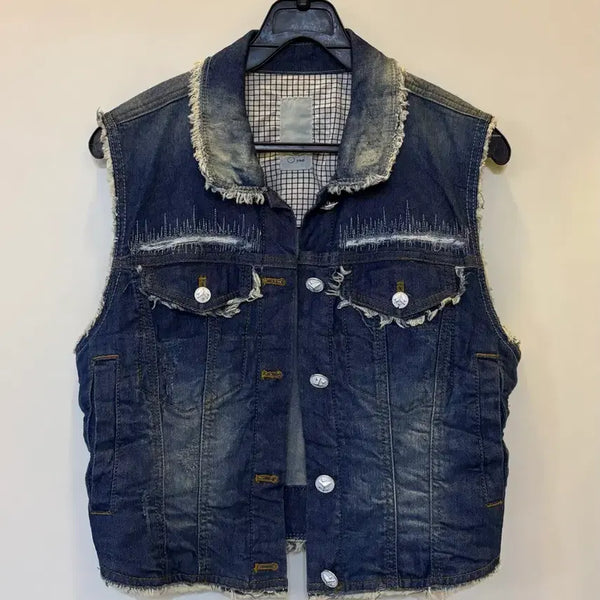 [BUNJANG] O!Oi Denim Vest Size 55 / 오즈세컨 데님조끼 55