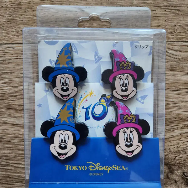 [BUNJANG] Tokyo DisneySea 10th Anniversary Clip Set (4 pieces) / 도쿄 디즈니씨 10주년 클립 세트 (4개)