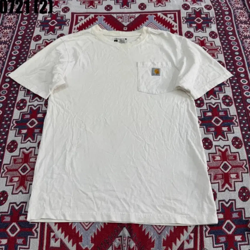[BUNJANG] Carhartt White T-shirt / 칼하트 반팔 티셔츠 화이트