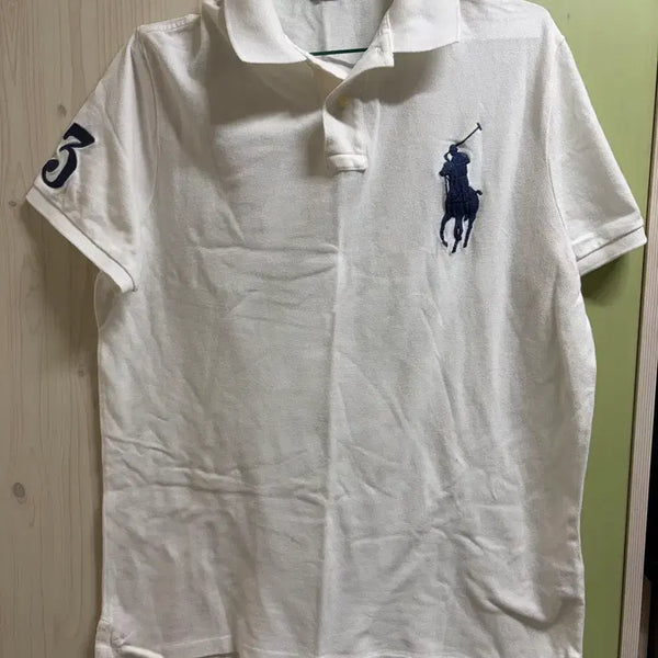 [BUNJANG] Polo Ralph Lauren Big Pony Short Sleeve Polo T-Shirt White L / 폴로 빅포니 반팔 카라티 화이트 L