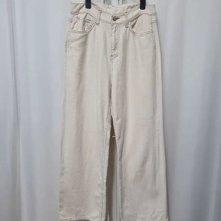 [BUNJANG] Ivory Summer Wide Pants / 아이보리 여름 와이드 팬츠
