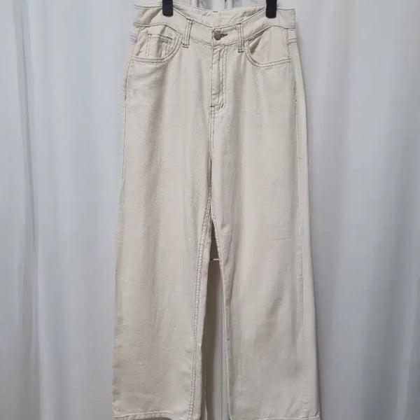 [BUNJANG] Ivory Summer Wide Pants / 아이보리 여름 와이드 팬츠