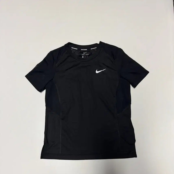[BUNJANG] Nike Dri-FIT Mesh Sleeve Running T-Shirt / 여성 나이키 러닝 드라이핏 메쉬 소매 기능성 반팔 티셔츠 S 블랙