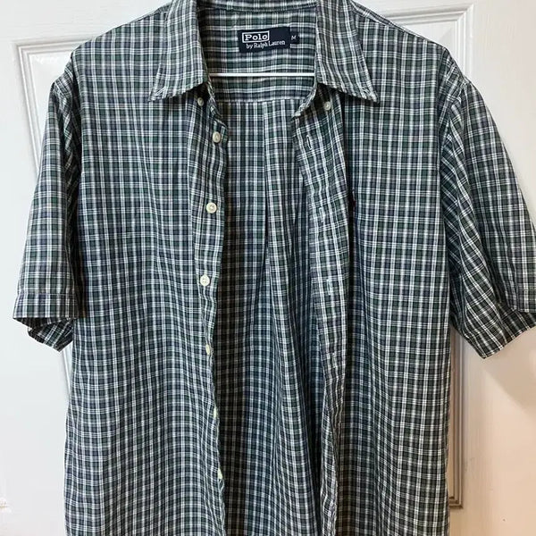 [BUNJANG] Polo Ralph Lauren Short Sleeve Check Shirt / 폴로 랄프로렌 반팔 체크 남방 셔츠