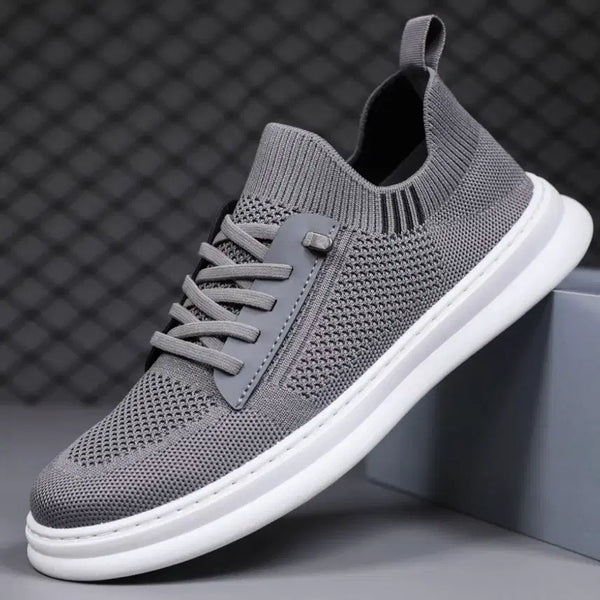 [BUNJANG] Men's Banding Knit Slip-On Sneakers - Gray / [땡처리/6,500원] 남성 밴딩 니트 슬립온 스니커즈 그레이