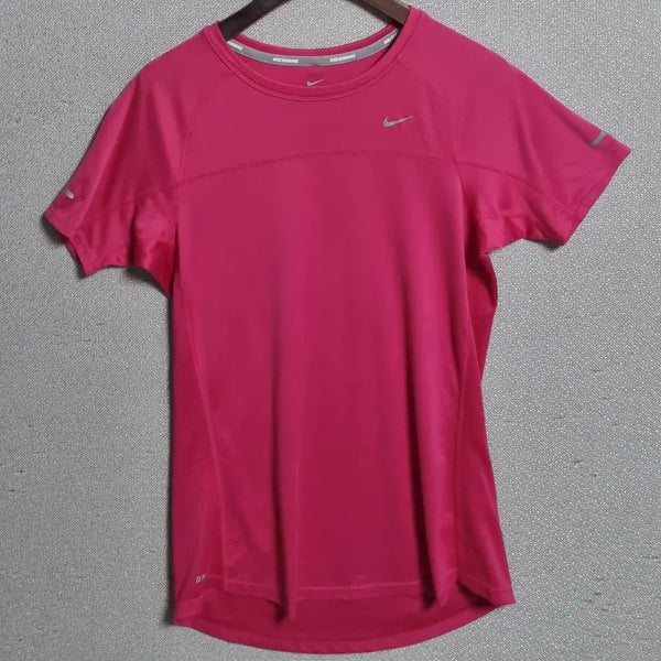 [BUNJANG] Nike Running Pink Performance Short Sleeve T-Shirt / M ) 나이키 런닝 핑크 기능성 반팔티