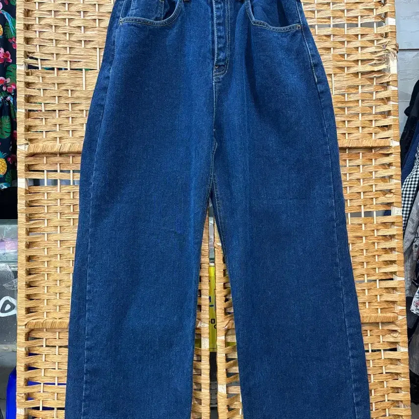 [BUNJANG] Dark Blue Wide Leg Pants / 진청 와이드 팬츠