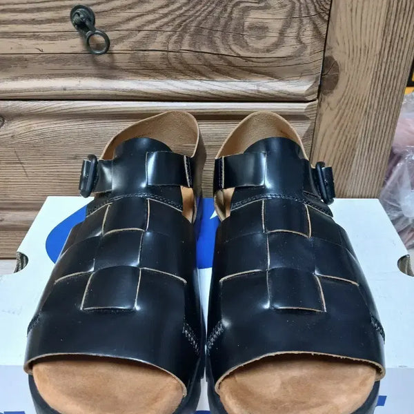 [BUNJANG] Camper Brutus Black Leather Sandals (280mm) / 캠퍼 브루투스 블랙 가죽 샌들(280mm)