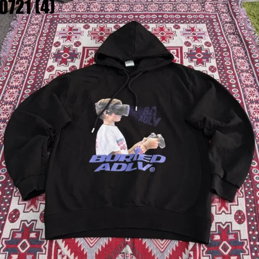 [BUNJANG] BURIED Arcanederavi Hoodie Black / BURIED 아크메데라비 후드티