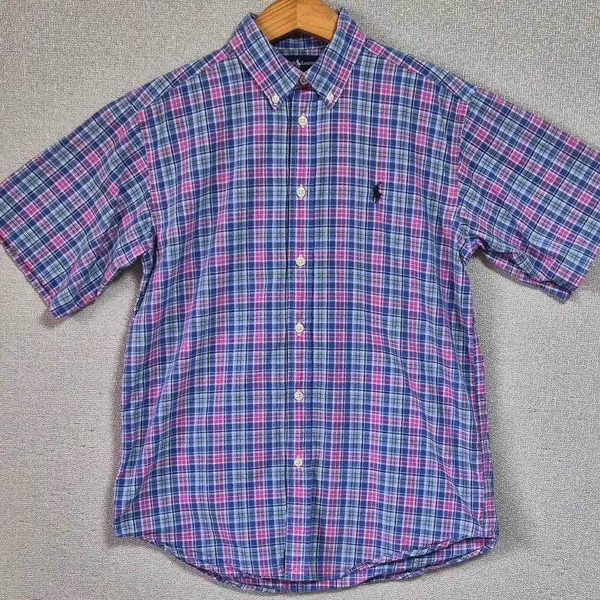 [BUNJANG] Polo Ralph Lauren Plaid Short-Sleeve Shirt Size S / 실측 S (55) 폴로랄프로렌 체크 반팔셔츠