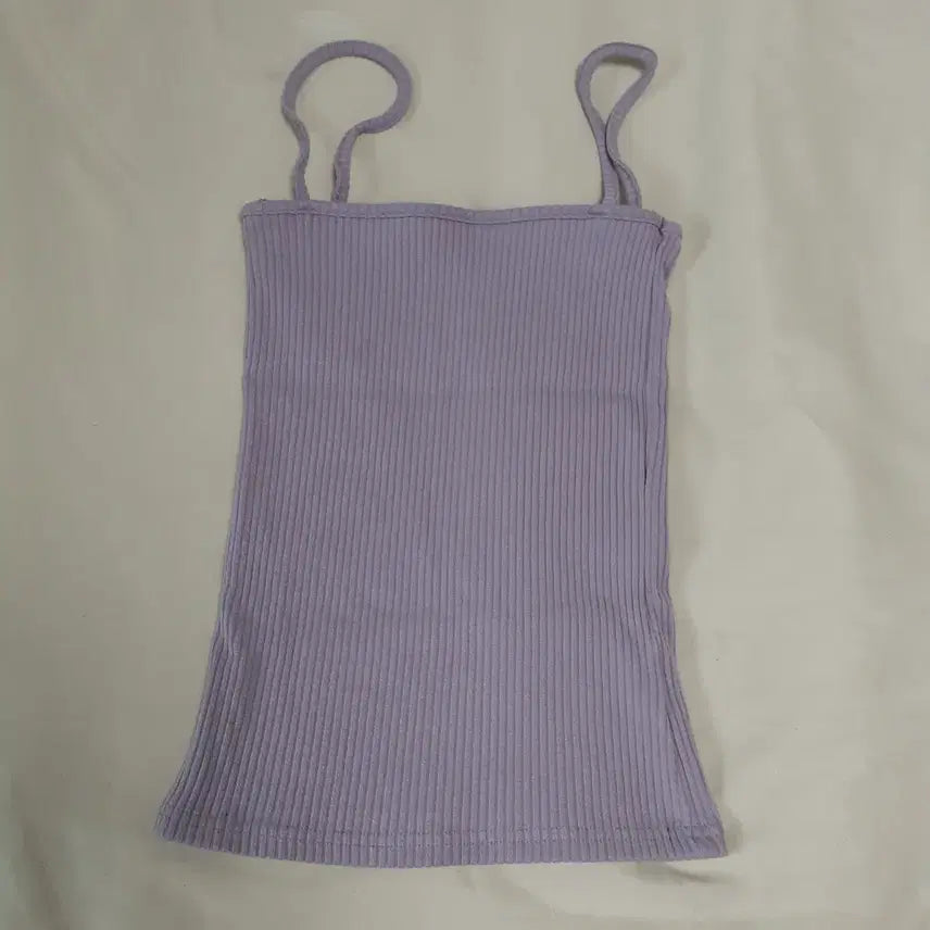 [BUNJANG] Lavender Purple Ribbed Cami Top - Small / 라벤더 퍼플 골지 캡나시