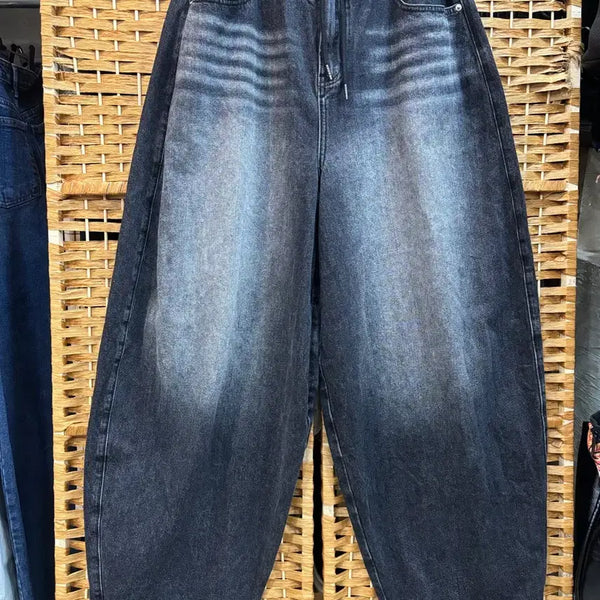 [BUNJANG] Washing Wide Balloon Pants / 워싱 와이드 벌룬 팬츠
