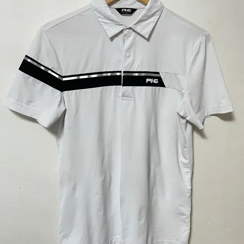 [BUNJANG] 95 PING Golf Functional Span Short-Sleeve Polo Shirt / 95 PING 골프 기능성 스판 반팔 카라티 정품