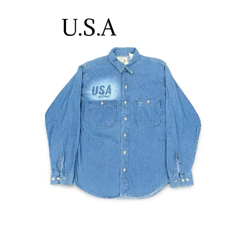 [BUNJANG] USA Denim Shirt / (95) USA 데님 셔츠