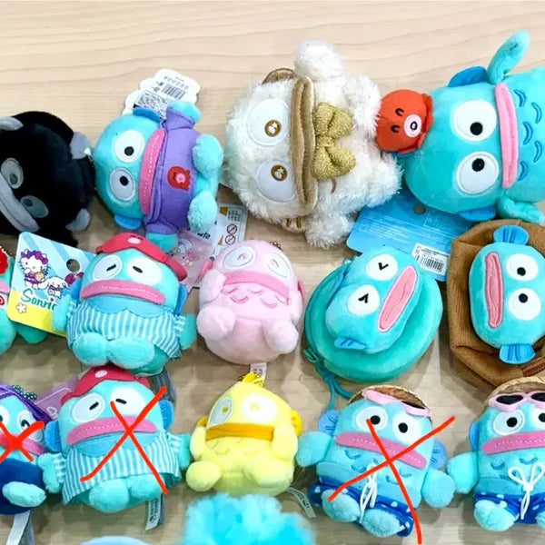 [BUNJANG] Sanrio Hangyodon Medium Plush Keychain Doll / Sanrio산리오 한교동 중형인형뽑기열쇠가방고리키링인형(개당