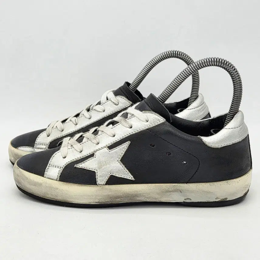 [BUNJANG] Golden Goose Women's Superstar Archive Black/Silver Sneakers (37) / 골든구스 우먼스 슈퍼스타 아카이브 블랙/실버 (37)