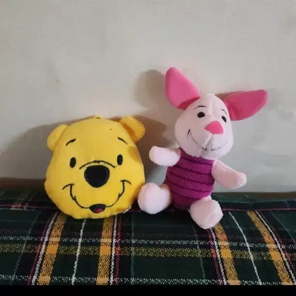 [BUNJANG] Disney Winnie the Pooh & Piglet Plush Set / 디즈니 푸 인형  및 피글렛 인형