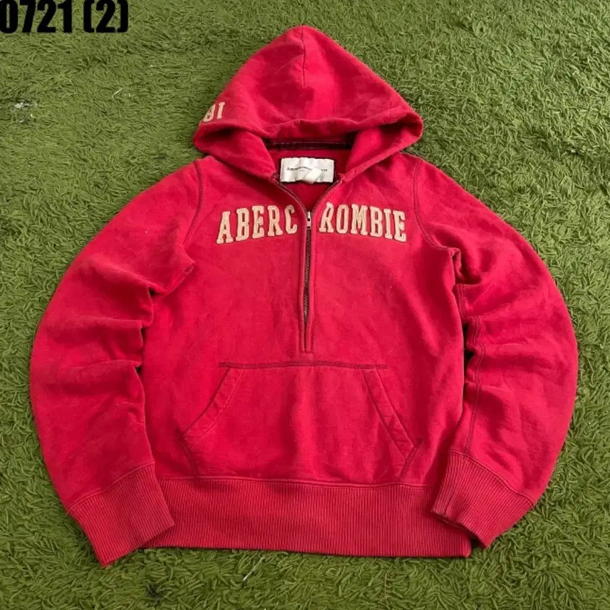 [BUNJANG] Abercrombie Red Hoodie / 아베크롬비 후드티 레드