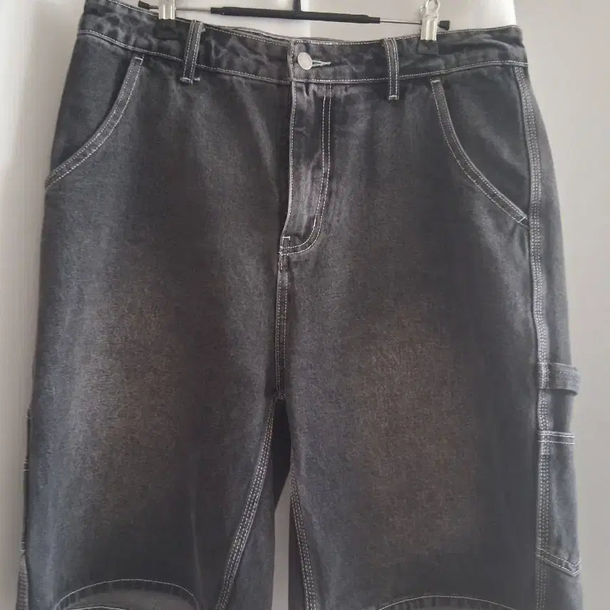 [BUNJANG] Outstanding Carpenter Shorts Denim Pants L / 아웃스탠딩 카펜터 숏데님팬츠 L