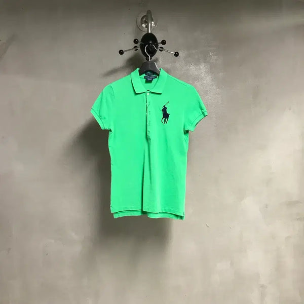 [BUNJANG] Polo Ralph Lauren Big Pony Short Sleeve Polo Shirt Green S(W) / 폴로 랄프로렌 빅포니 PK 반팔 카라티 그린 S(W)