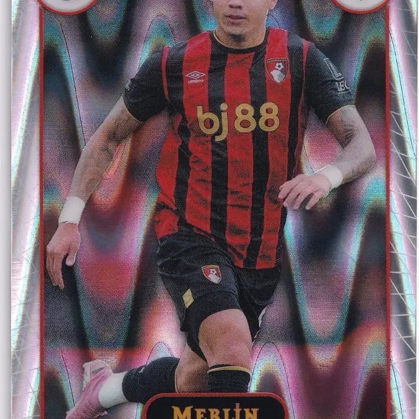 [BUNJANG] Topps Merlin Premier League Evanilson RayWave Refractor Parallel #6 AFC Bournemouth 2025-26 / 25-26 에바니우송 레이웨이브 본머스 탑스 멀린