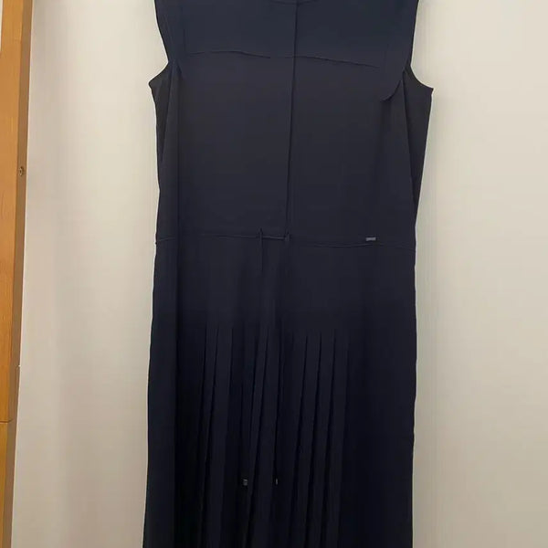 [BUNJANG] HAZZYS Navy Pleated Dress / [90] 헤지스 네이비 플리츠 원피스