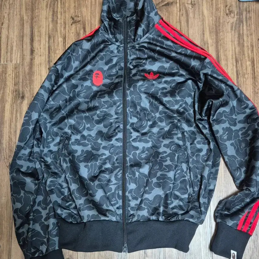 [BUNJANG] Adidas x BAPE All Over Print Track Top Jacket / 아디다스 베이프 트랙탑져지