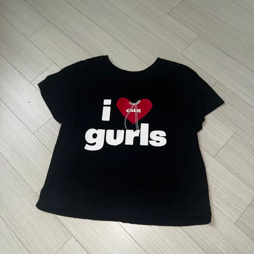 [BUNJANG] as if: CALIE GURLS T-SHIRT BLACK / 에즈이프캘리 CALIE GURLS T-SHIRT BLACK 걸즈 반팔티