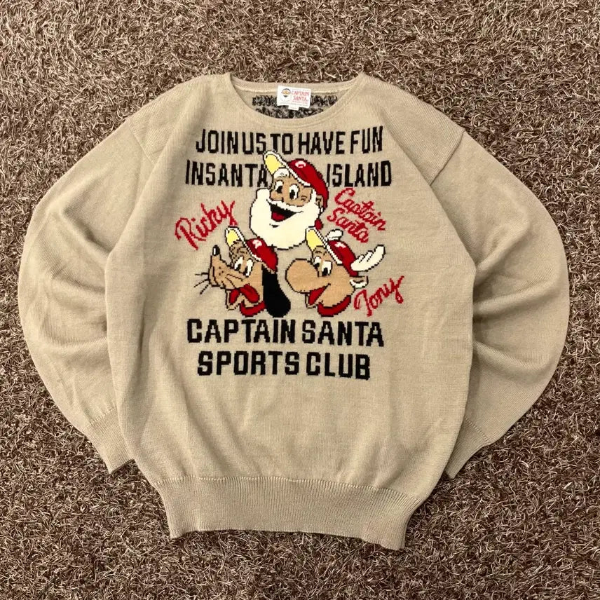[BUNJANG] L Captain Santa Sport Club Knit / L 캡틴산타 스포츠클럽 니트