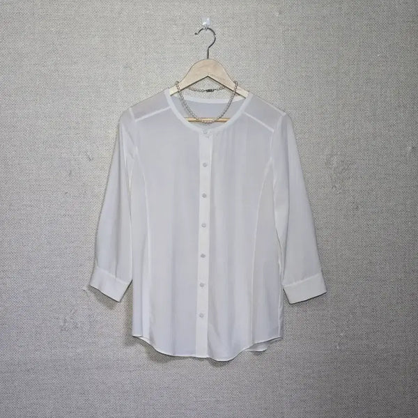 [BUNJANG] SI White Blouse / 신원)SI 화이트 블라우스