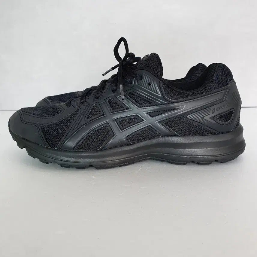 [BUNJANG] Asics Jog 100 2 Triple Black Sneakers (270) / 아식스 조그 100 2  트리플 블랙 (270)
