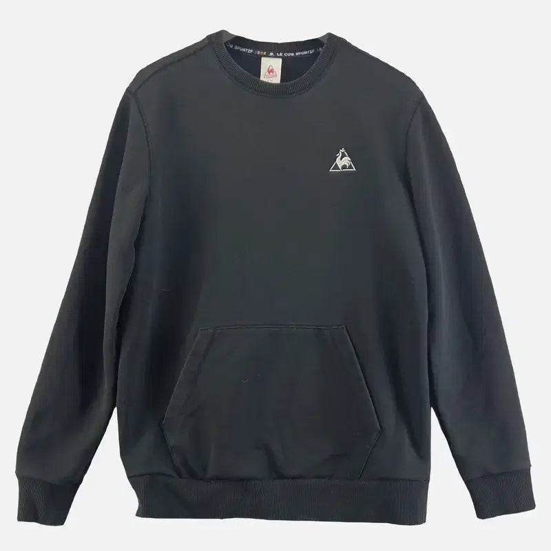 [BUNJANG] Le Coq Sportif Black Men's Sweatshirt 95 / 르꼬끄스포르티브 블랙 남자 맨투맨 95 N7777