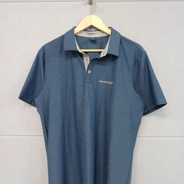 [BUNJANG] Montbell Navy Collar T-Shirt XL (105) / *몽벨 네이비 카라 반팔티셔츠 XL (105)