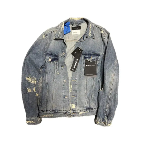 [BUNJANG] Purple Brand Black Label Limited Edition Indigo Denim Jacket / 퍼플브랜드 [L] 블랙 라벨 한정판 인디고 데님 자켓