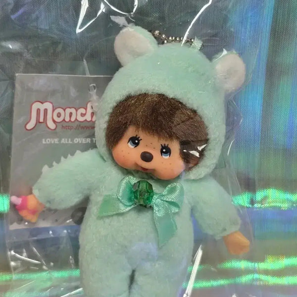 [BUNJANG] Monchhichi 30th Anniversary May Birthstone Mini Keychain / 탄생석 몬치치 키링 5월