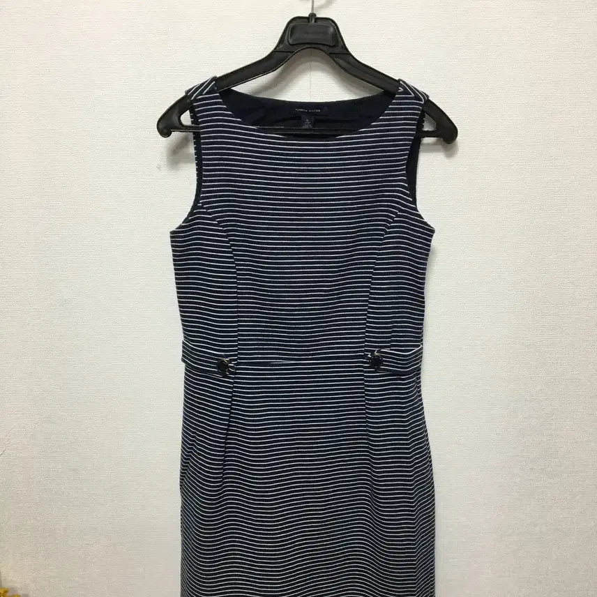 [BUNJANG] Tommy Hilfiger Sleeveless Stripe Dress / 타미힐피거 민소매 스트라이프 원피스
