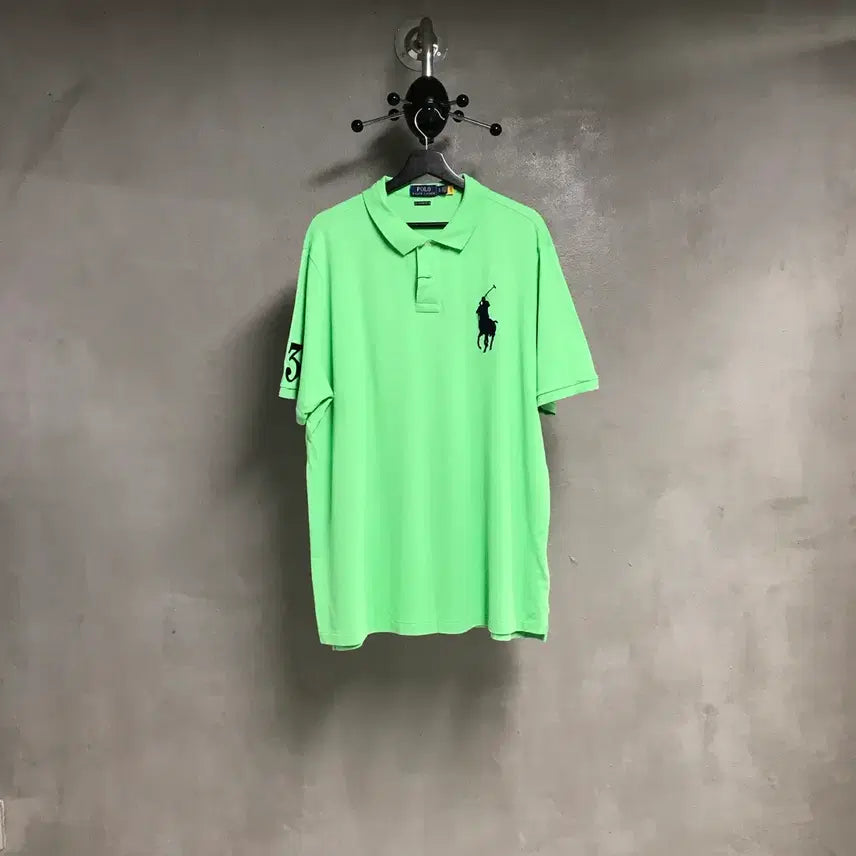 [BUNJANG] Polo Ralph Lauren Big Pony PK Short Sleeve Polo Shirt Green XL / 폴로 랄프로렌 빅포니 PK 반팔 카라티 그린 XL