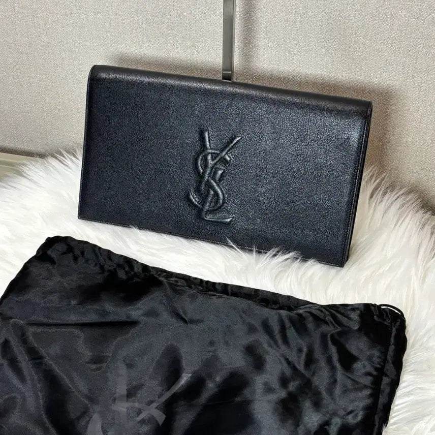 [BUNJANG] Saint Laurent Belle de Jour Clutch Bag Black / 생로랑 벨드쥬르 클러치백