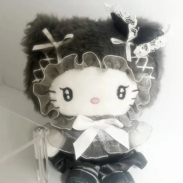 [BUNJANG] Sanrio Mascot "Fuwa Fuwa Frill" Plush Doll - Hello Kitty (Vintage) / 일본정품) 마스코트 키티 후와후와 프릴 인형 헬로키티 고전키티 지뢰계