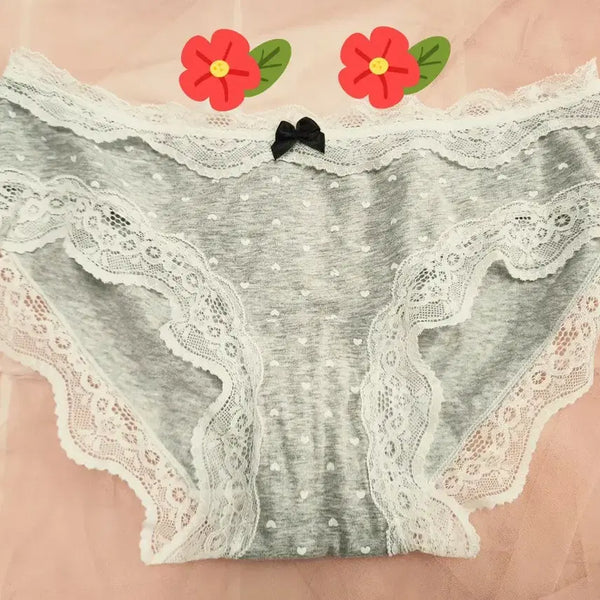 [BUNJANG] Women's Heart Lace Panties (Used) / 여성 속옷 팬티 하트 레이스(중고)