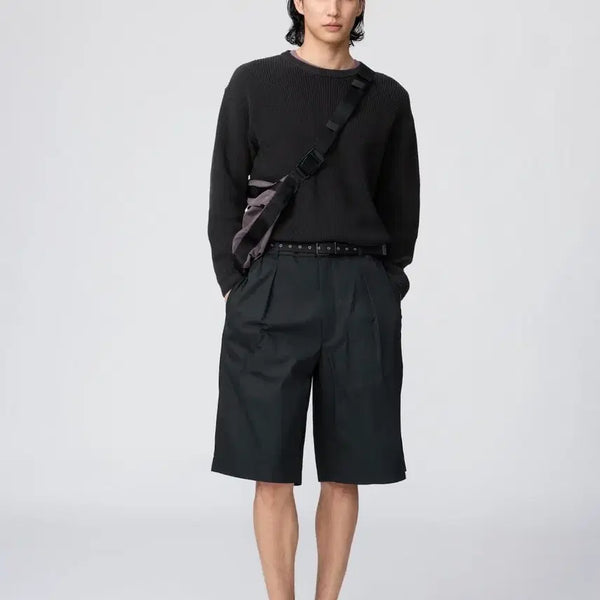 [BUNJANG] Uniqlo U Tucked Wide Short Pants / (새상품)유니클로 U 턱 와이드쇼트팬츠