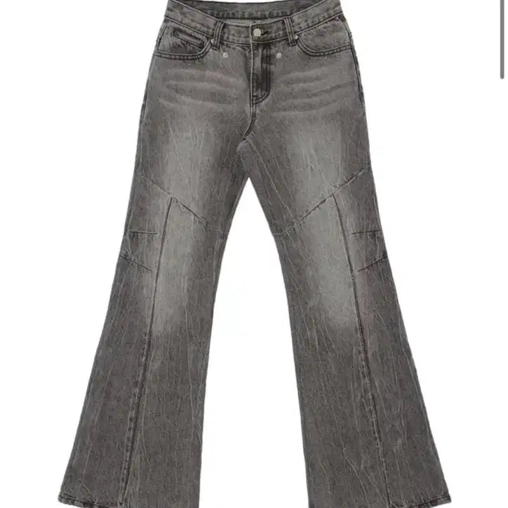 [BUNJANG] Ohos Crack Washed Denim Pants Size 2 / 오호스 Crack Washed Denim Pants (2)
