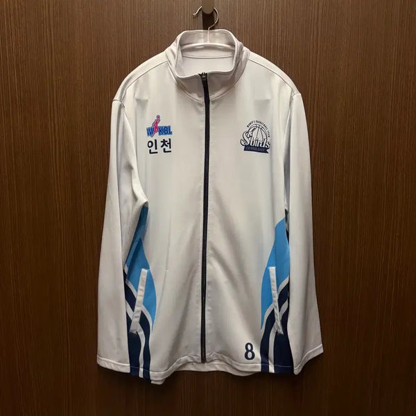 [BUNJANG] Shinhan S-Birds Women's Basketball Player Issued Shooting Zip-up (Size 105) / 여자농구 신한에스버드 선수지급용 슈팅 집업 약105