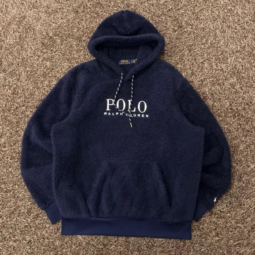 [BUNJANG] Polo Ralph Lauren New Big Logo Fleece Hoodie / M 폴로 랄프로렌 신형 빅로고 플리스 후드티