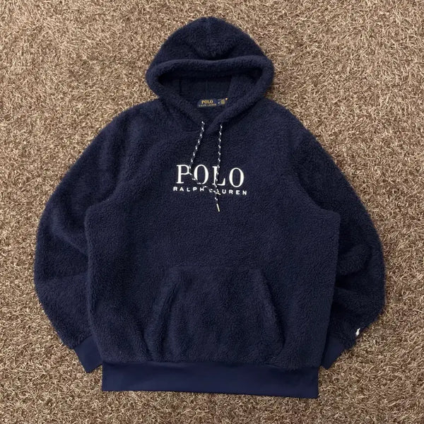 [BUNJANG] Polo Ralph Lauren New Big Logo Fleece Hoodie / M 폴로 랄프로렌 신형 빅로고 플리스 후드티