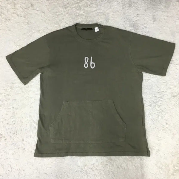 [BUNJANG] Uniform Bridge Embroidered Short Sleeve T-Shirt L Size / 유니폼 브릿지 자수 반팔티 만원샵 GG21
